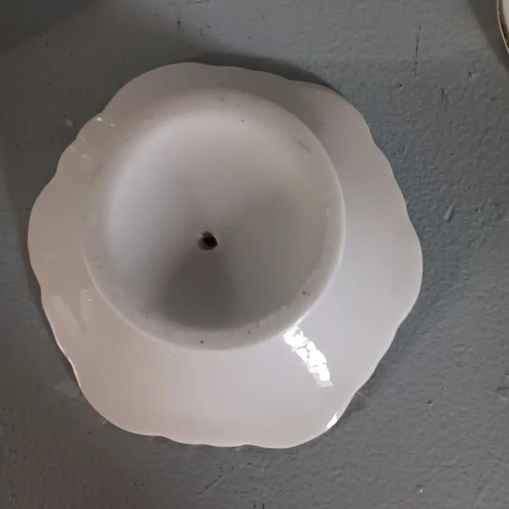 Ceramic Tray's with gold trim